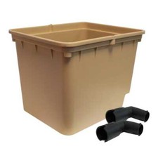 Terra Aquatica Pot Bato Dutch Pot Hidro / Aero + 2 Coudes Hydro (16L)
