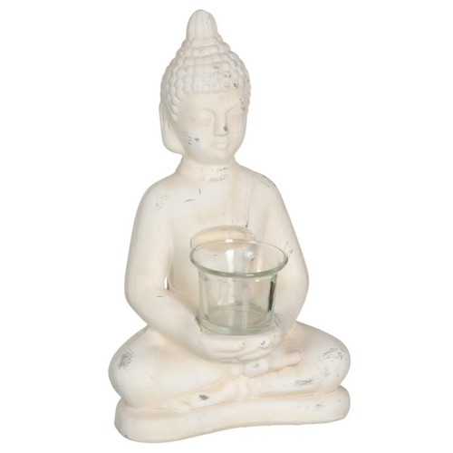 Porte bougie bouddha terre - bouddha, en