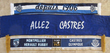 Lot 3 écharpe ALLEZ CASTRES OLYMPIQUE rugby supporter Finale TOP 14 2018