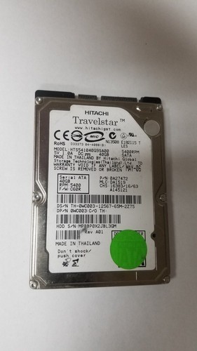 Hitachi hts541040g9sa00 40gb - hitachi,