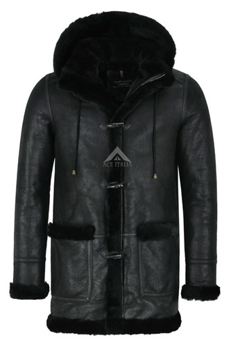 Men leather sheepskin duffle - men's,