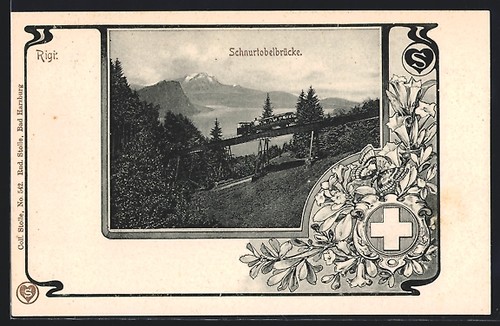 Carte postale rigi pont - carte,