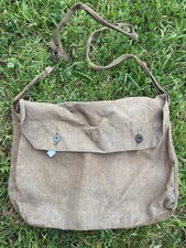 Musette Française Réglo 14-18 Militaria Nominatif Verdun Somme Lin Équipement 