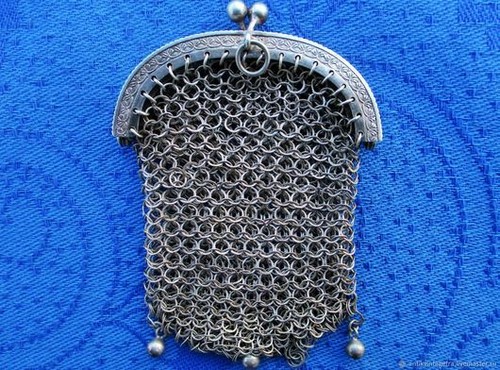 Bourse ancien maille - , fermoir