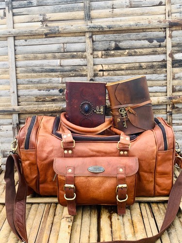 Cuir marron gym polochon - 30,