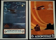 Lot de 2 Entiers Postaux Monde 20 gr Aeropostal Carte Prêt a Poster N°11