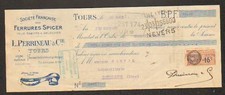 TOURS (37) FERRURE à SABOT & GALOCHE "PERRINEAU" 1928