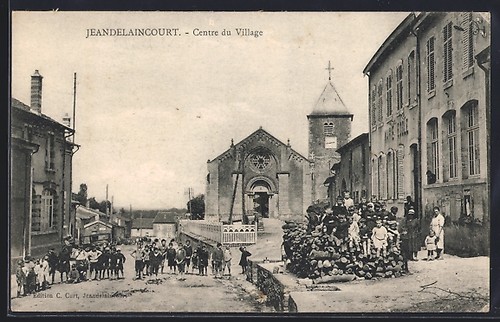 Cpa jeandelaincourt centre du - cpa,