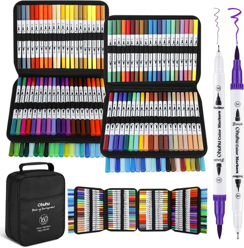 Feutres coloriage adulte 160 - feutres,
