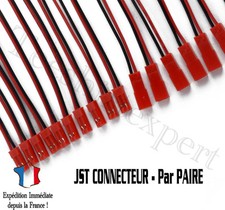Paire Connecteur JST Mâle +