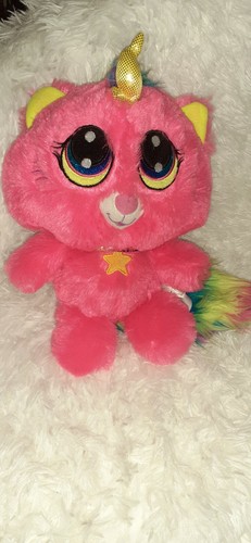 Pink unicorn cat - unicorn, plush