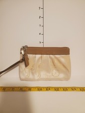 Vintage Coach Wristlet Tan and