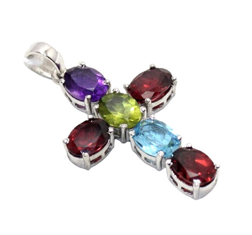 Pendentif croix jésus - jésus, argent