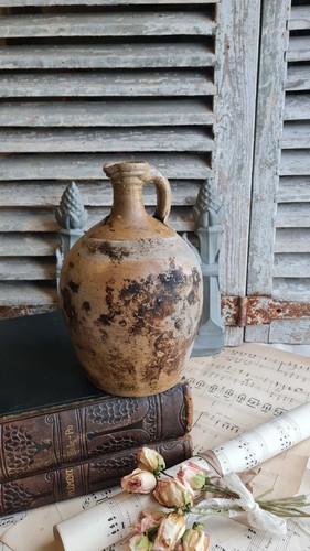Ancien pot gres beige - ancien,