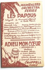 Partition sheet music BOURVIL  : Les Papous + 1 * 60's SALVADOR AZZAM LASSO