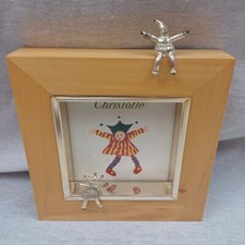 Christofle Folletto - cadre photo design Sylvie Langet bois métal argenté tbe