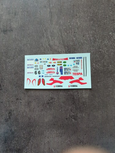 Decal peugeot 206 s1600 - 1/43,