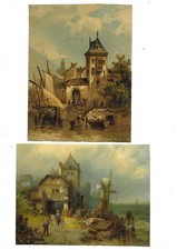 2 anciens chromos  images  fin