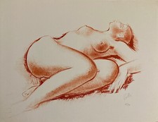 VOLTI ANTONIUCCI Lithographie originale signée femme allongée erotisme art