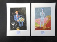 VAN DONGEN KEES -2 EPREUVES TYPOGRAPHIQUES SIGNEES 1950 POUR UN LIVRE D'ART - C