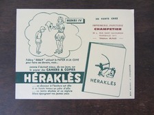 Buvard publicitaire Héraklès "Henri IV" 1960