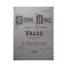 SAINT-SAËNS Camille Etienne Marcel Valse Orchestre 1878