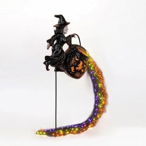Lampe sorcière avec chaudron - sorcière,