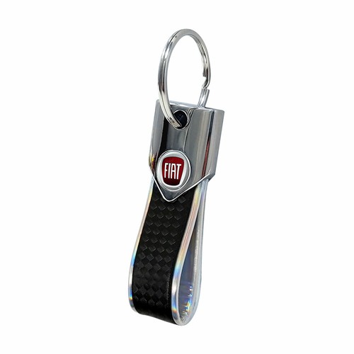 Porte clés fiat carbone - porte-clés,