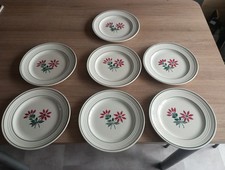 7 Assiettes Plates Diamètre