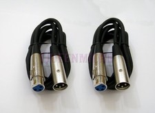 2 x 3FT XLR 3Pin Male to