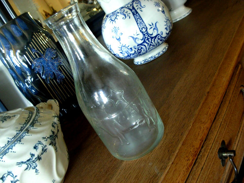 Bouteille lait verre - bouteille, de