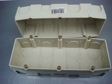 LEGRAND Mosaic,3 Triple Boite d'encastrement,Interrupteur,Prise,Vertical/Horizon