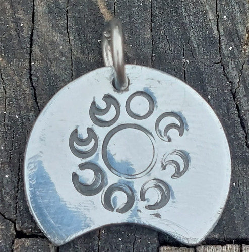 Pendentif lune cycle - lune,