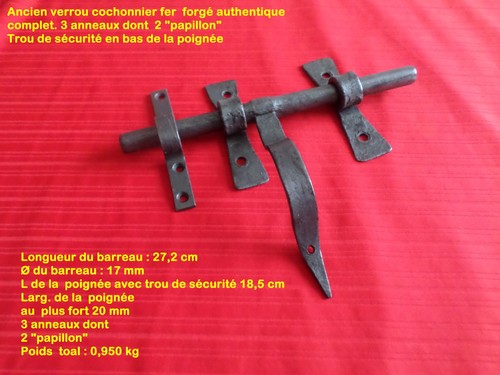 Ancien verrou cochonnier - ,