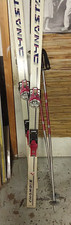 vend paire de ski vintage dynastar avec baton