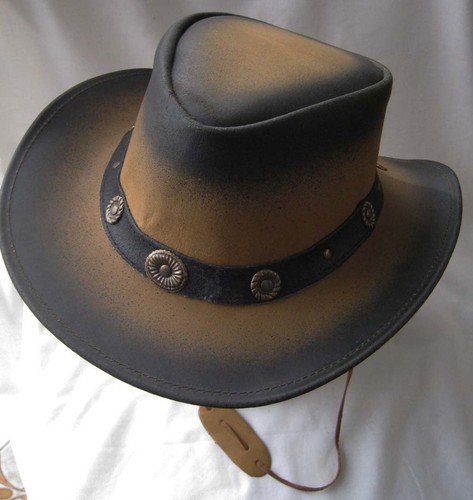 Chapeau western cuir - chapeau,