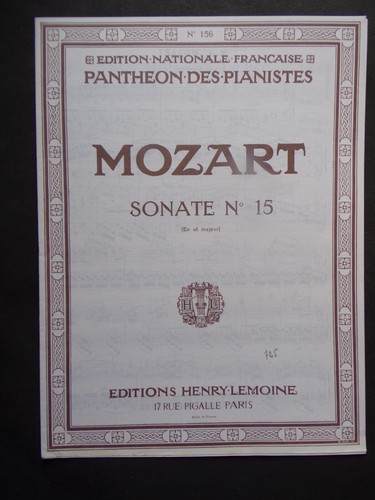 Partition mozart sonate - mozart, n°