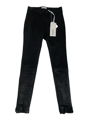 Legging cuir noir dondup - noir,
