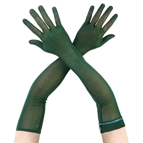 Mesh sheer long - long, gloves,