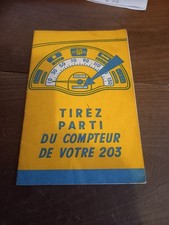 Notice d'entretien Peugeot 203