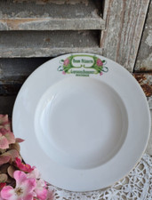 ANCIENNE ASSIETTE CREUSE PUBLICITAIRE PORCELAINE RHUM NEGRITTA BORDEAUX