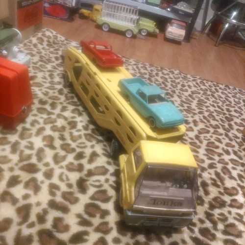 Tonka retro large tin carrier - tonka,