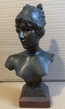 Buste femme bronze - de, en