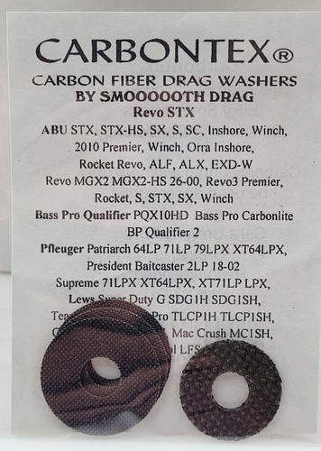 Carbontex drag washers abu - washers,