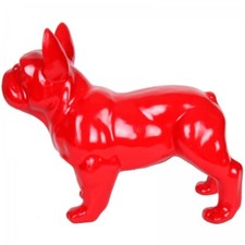 Statue chien bouledogue
