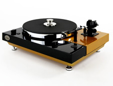 Restauré Thorens TD 320 Bicolor Noir Or Métallique Également Avec SME Possible