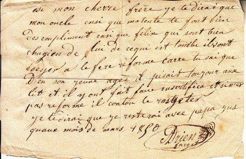 Lettre manuscrite 1880 - 📜, –
