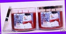 2 Jars Bath & Body Works 'TIS THE SEASON 3-Wick Candle 14.5 oz WINTER 2014