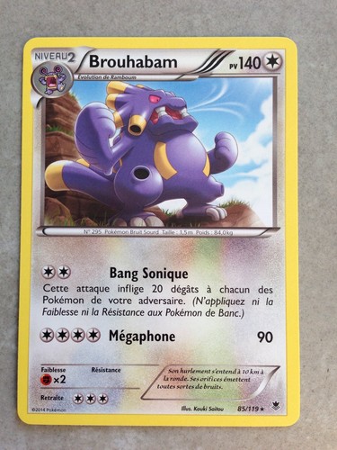 Carte pokemon rare brouhabam - carte,
