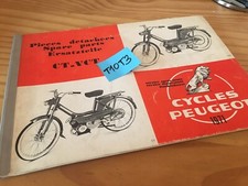 Peugeot CT VCT 1971 catalogue pièces détachées cyclomoteur cyclo